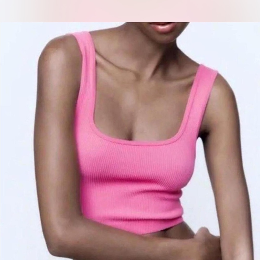 Zara Pink Crop Top